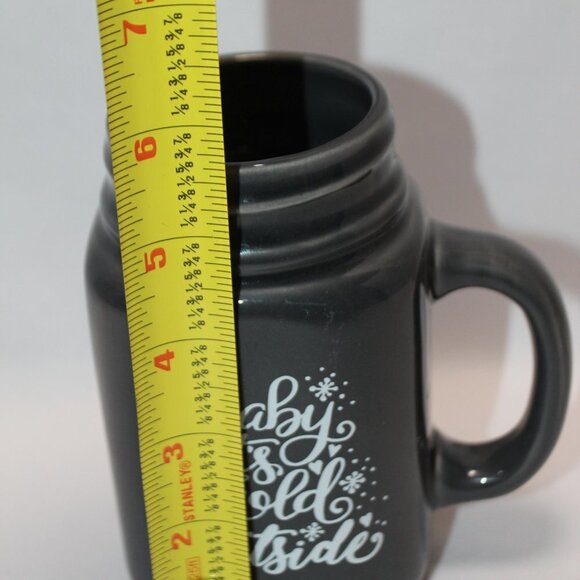 World Market "Baby It's Cold Outside" Grey Mug - Picture 6 of 9